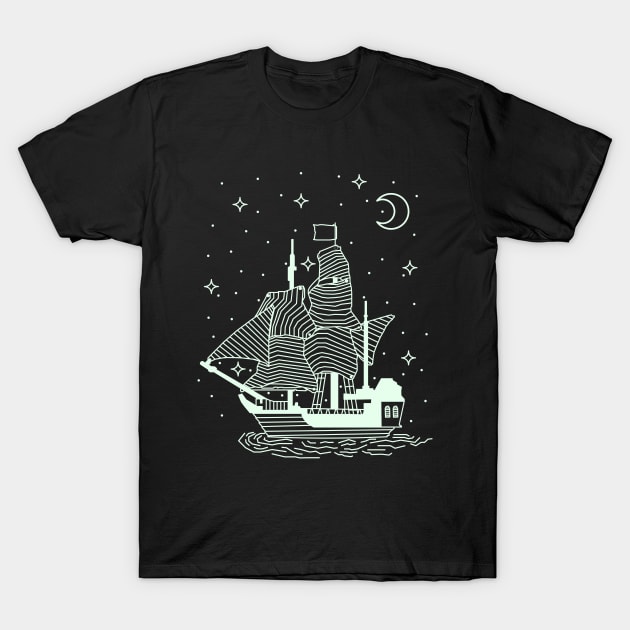 geomatric ship T-Shirt by ArtStopCreative
